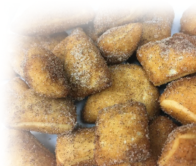 Cinnamon puffs from the supplied menu